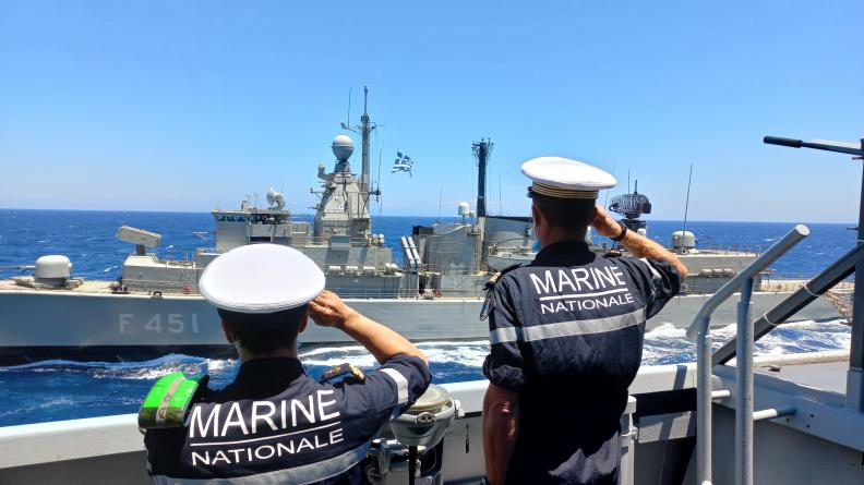 Méditerranée orientale – Le Forbin poursuit ses activités de coopération au sein du SNMG2