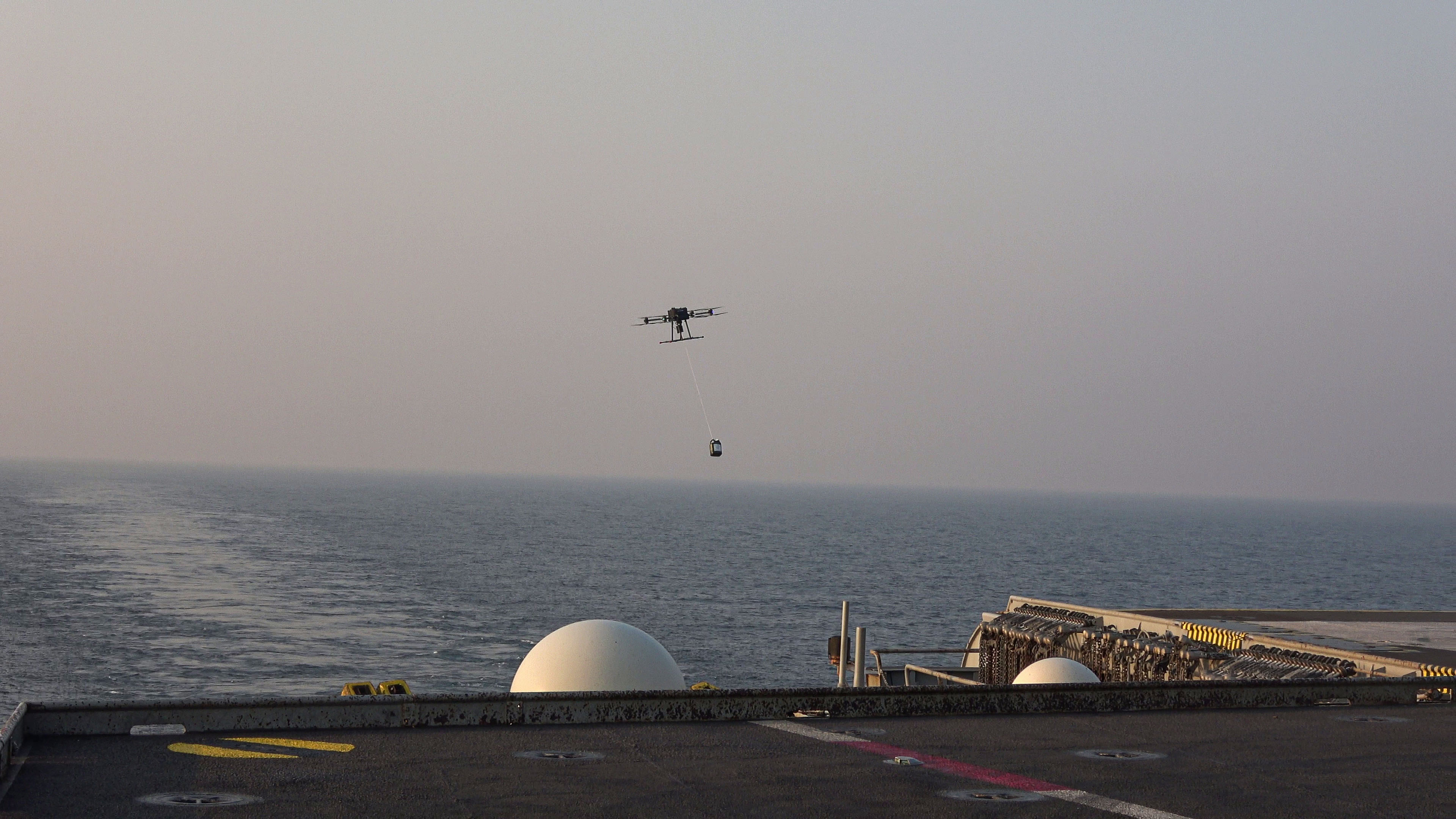  ANTARES – Expérimentation du drone logistique Hercules 20 à bord du porte-avions Charles de Gaulle