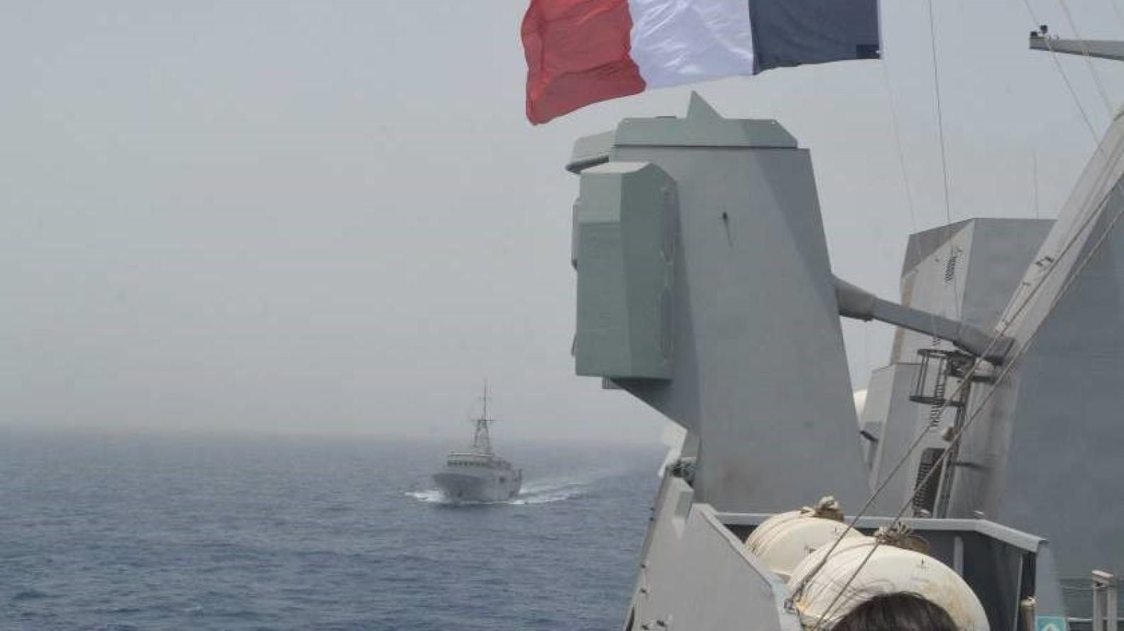  Méditerranée orientale – Séquence de coopération de la marine et de l’armée de l’Air chypriotes avec la FREMM Languedoc