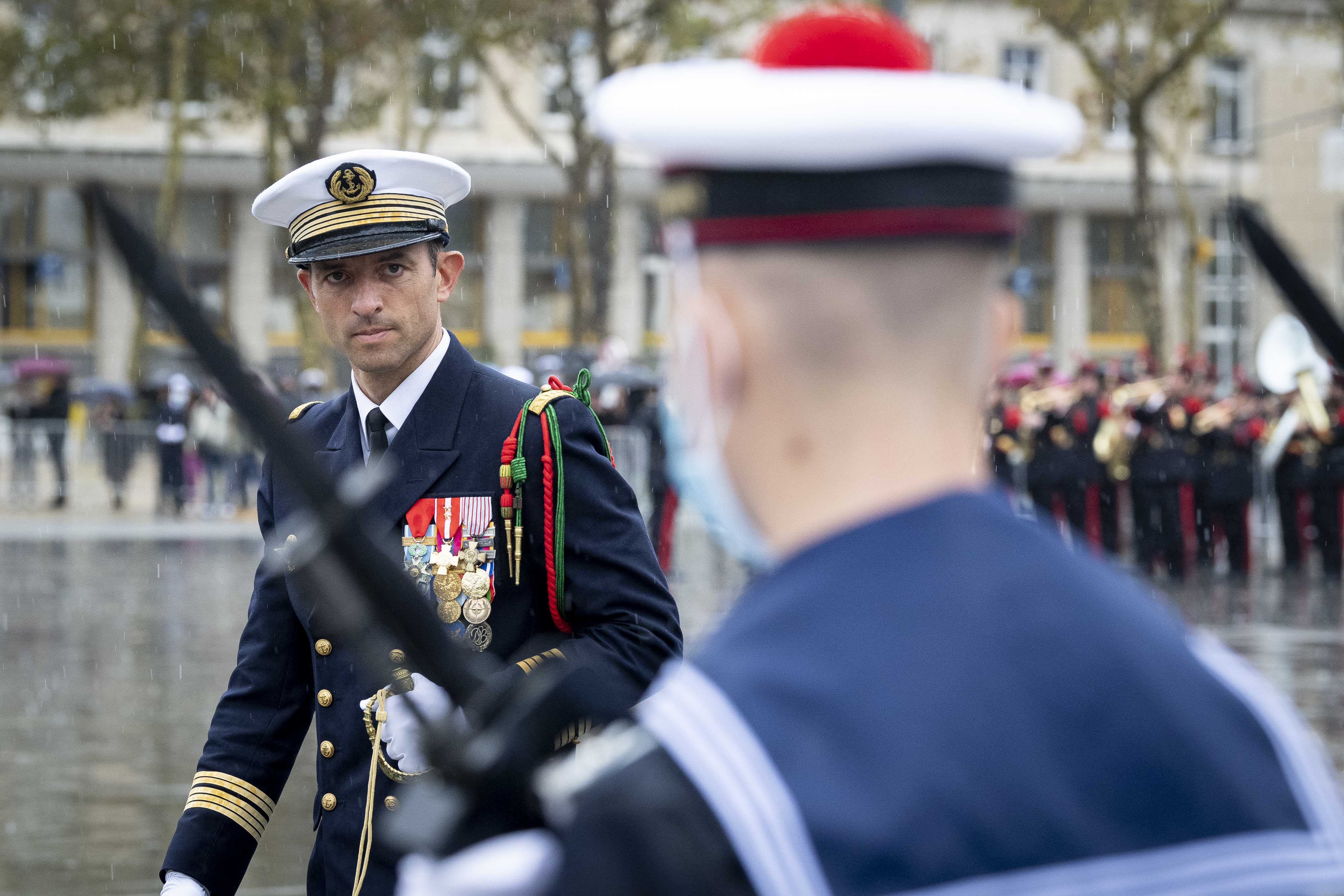 Cérémonie de tradition de l’École des fusiliers marins à Lorient