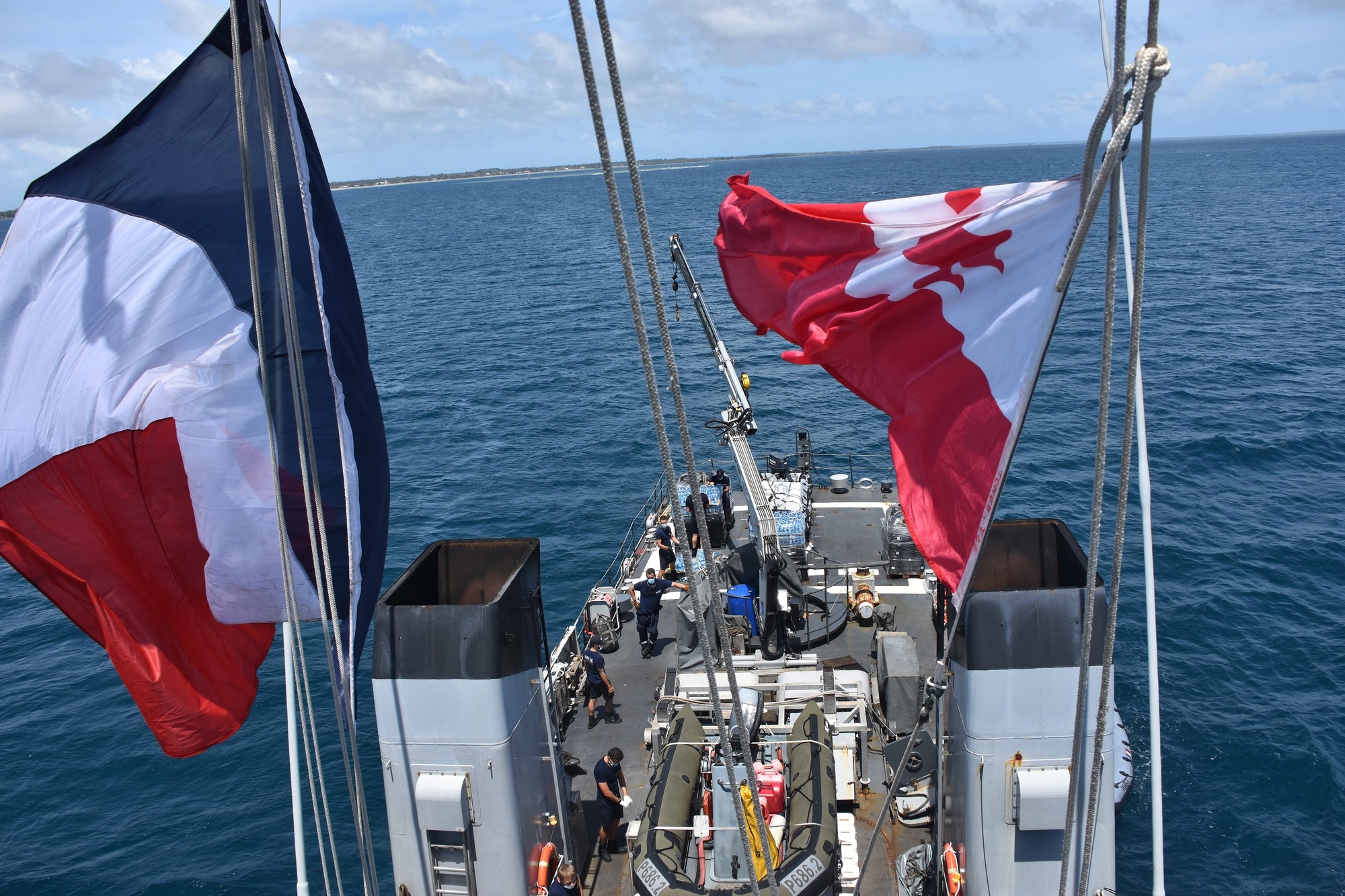 France du Pacifique – Les forces françaises mobilisées au profit des îles Tonga