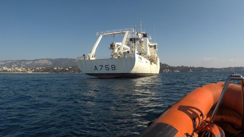 Méditerranée – Fin de mission pour l’équipage A du Beautemps-Beaupré
