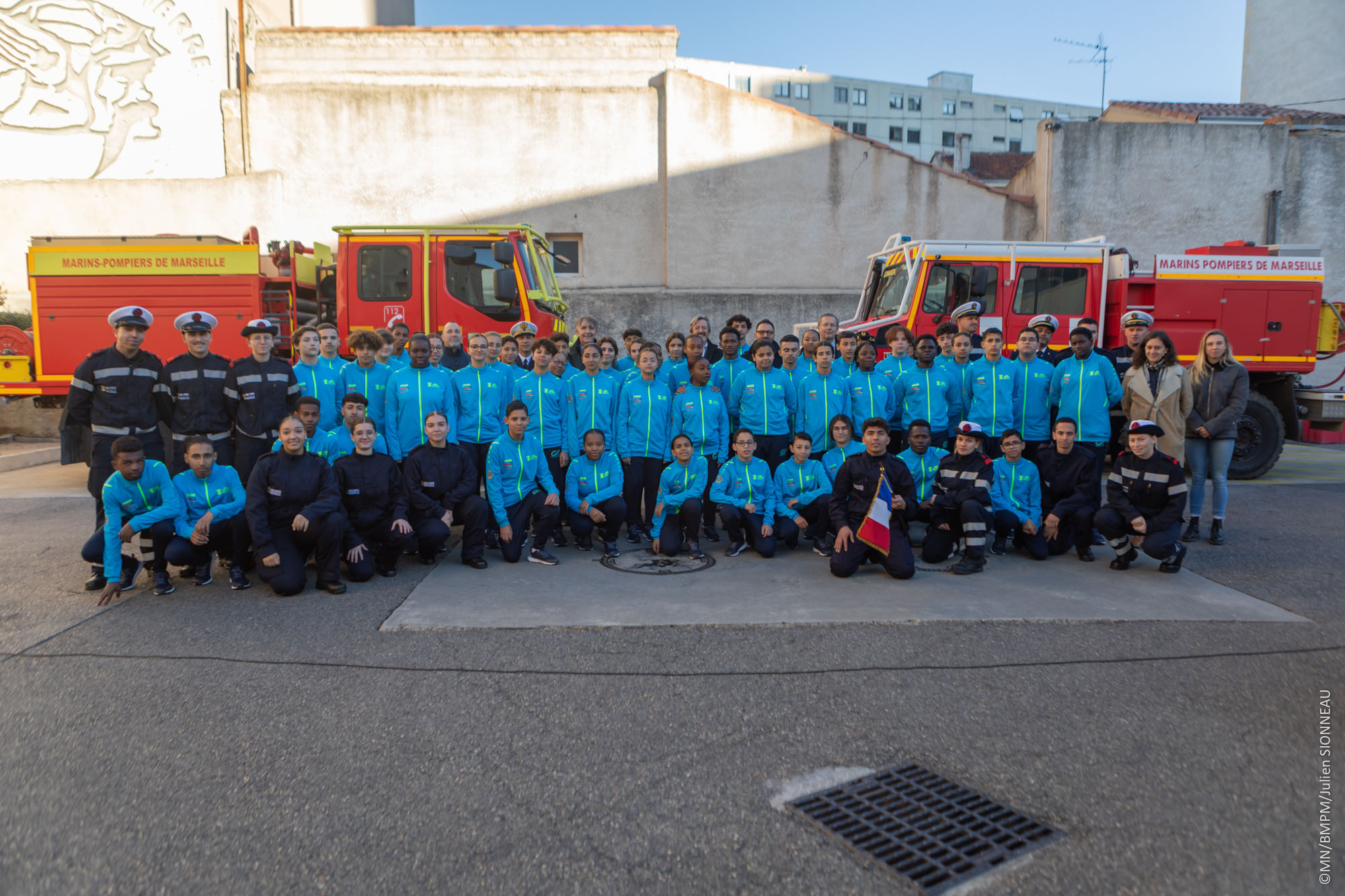 Une nouvelle promotion de cadets rejoint la famille du bataillon de marins-pompiers de Marseille