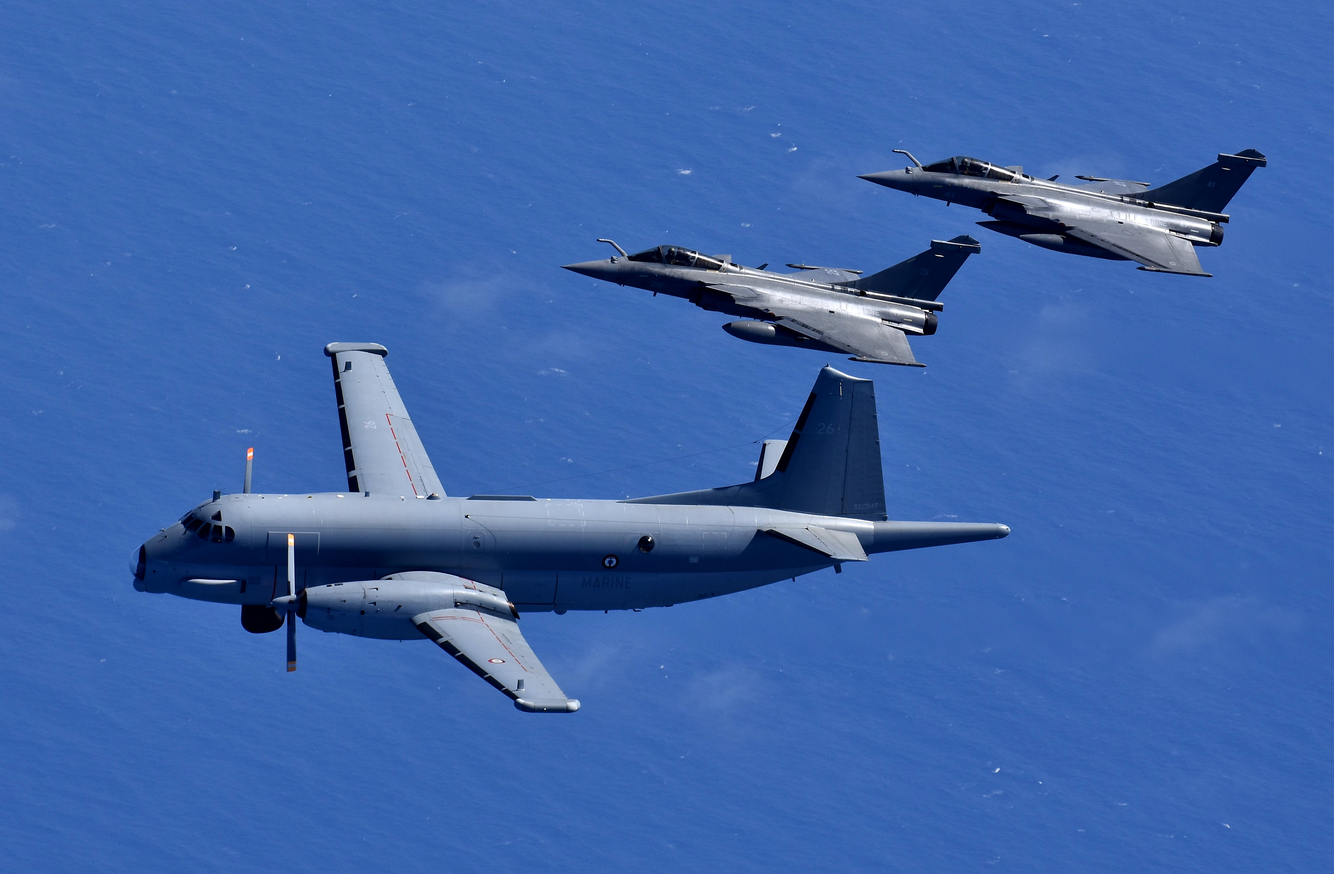  OCEANIS – Tirs coordonnés d’Atlantique 2 et de Rafale Marine lors d’un entraînement au combat aéromaritime 