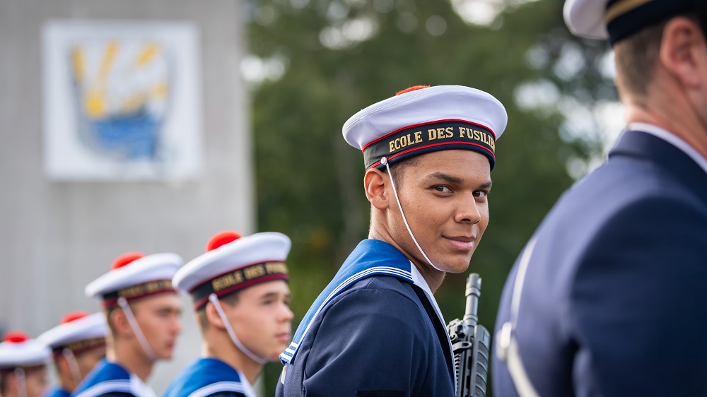 Cérémonie de tradition à l’École des fusiliers marins