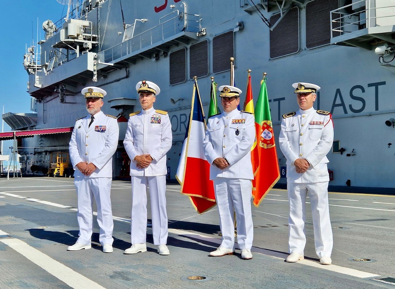 Passation de commandement de la Force maritime européenne en Italie