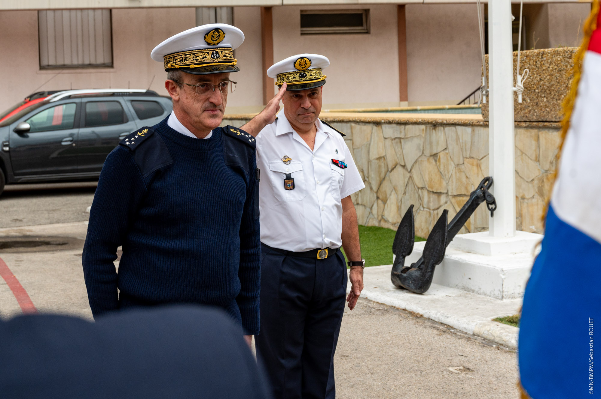 Le chef d’état-major de la Marine rencontre les marins-pompiers de Marseille