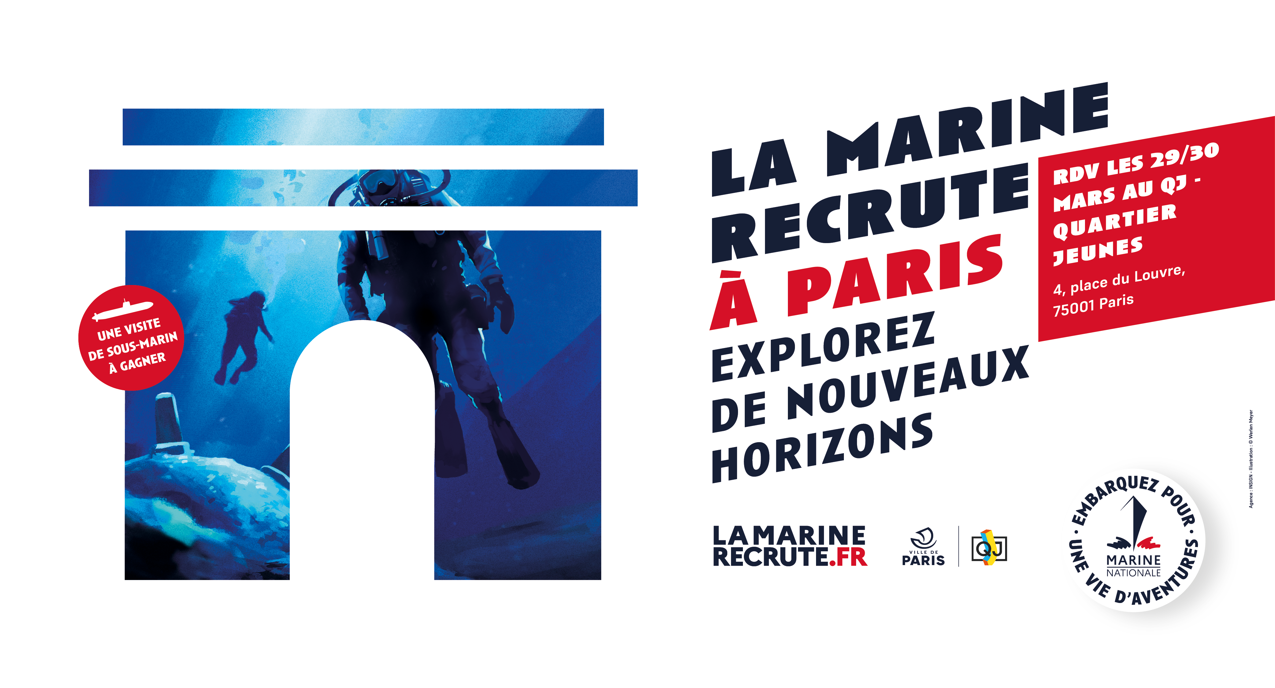 Forum des métiers de la Marine nationale au QJ, « La Marine Recrute à Paris »