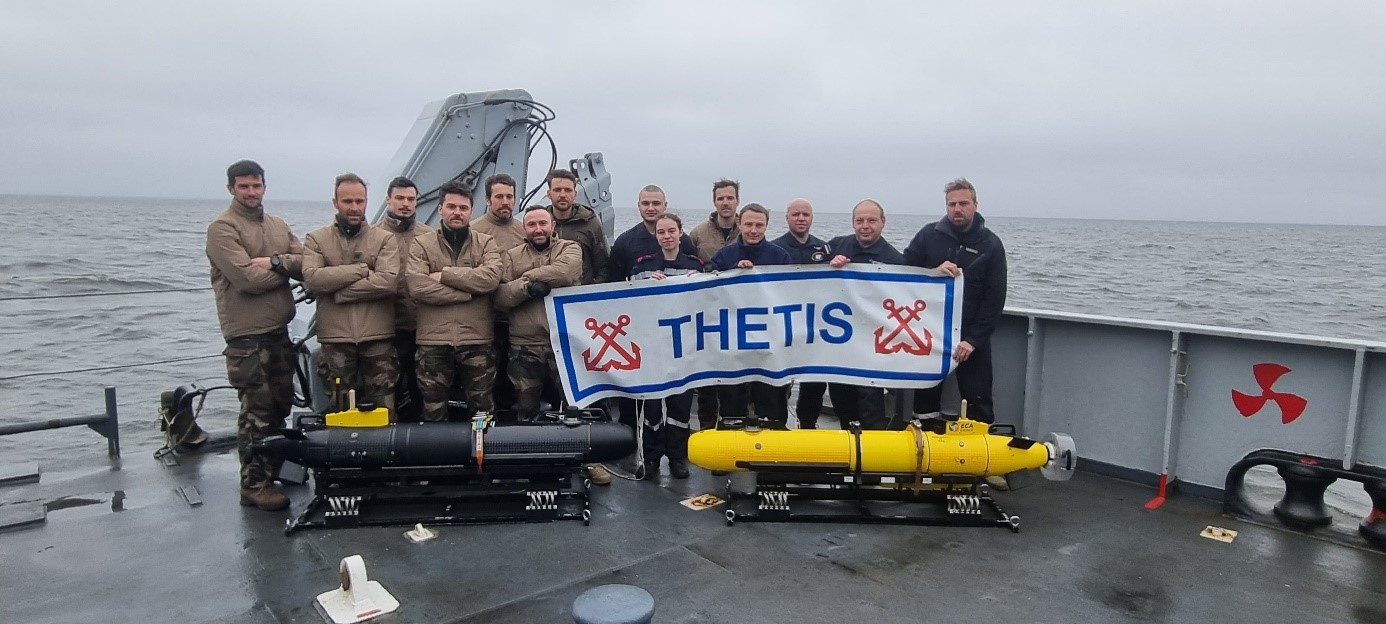  Baltique - Séquence d’interopérabilité avec la marine lettone pour le BEGM Thétis 