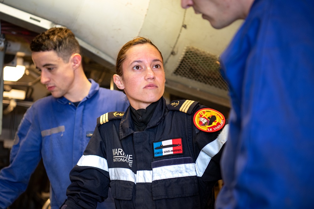 Lieutenant de vaisseau Maiwen Chef du service propulsion à bord du SNLE Le Vigilant