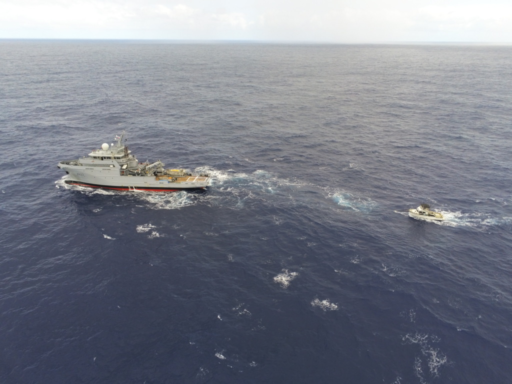 FAPF  - Opération de secours maritime pour le Bâtiment de surveillance et d’assistance outre-mer Bougainville