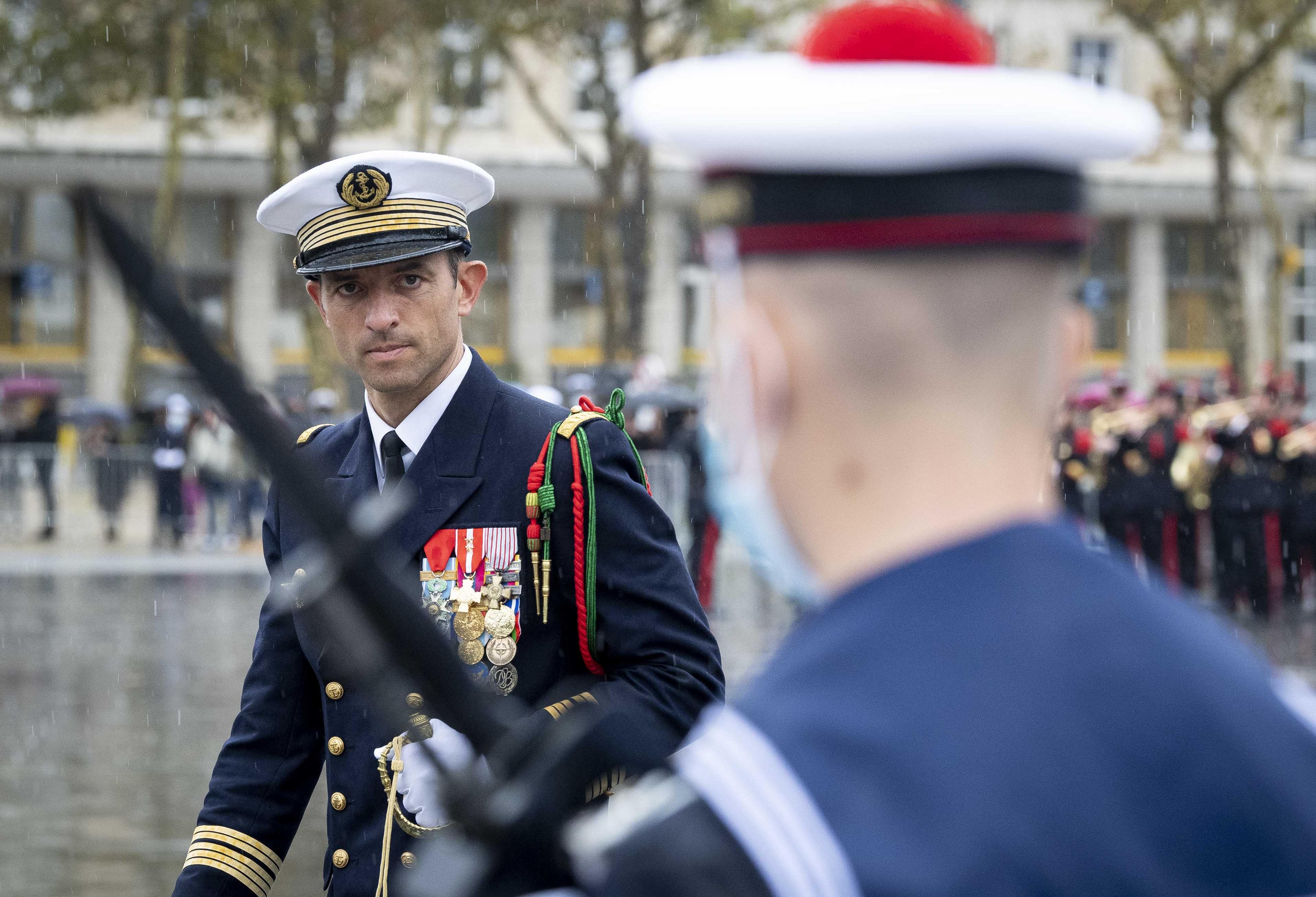 Cérémonie de tradition de l’École des fusiliers marins à Lorient