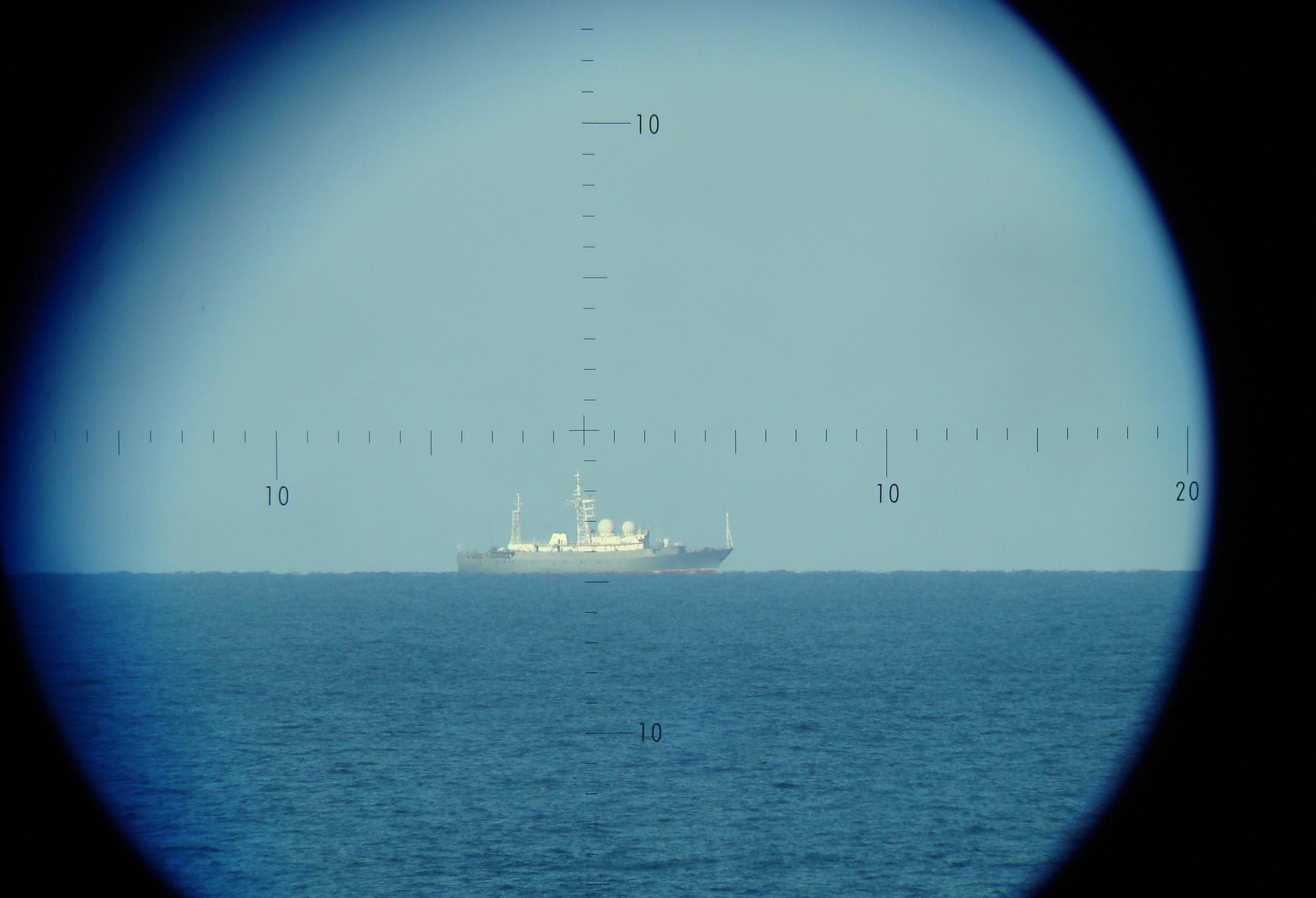 Méditerranée occidentale – Surveillance d’un bâtiment collecteur de renseignements russe dans les approches maritimes françaises