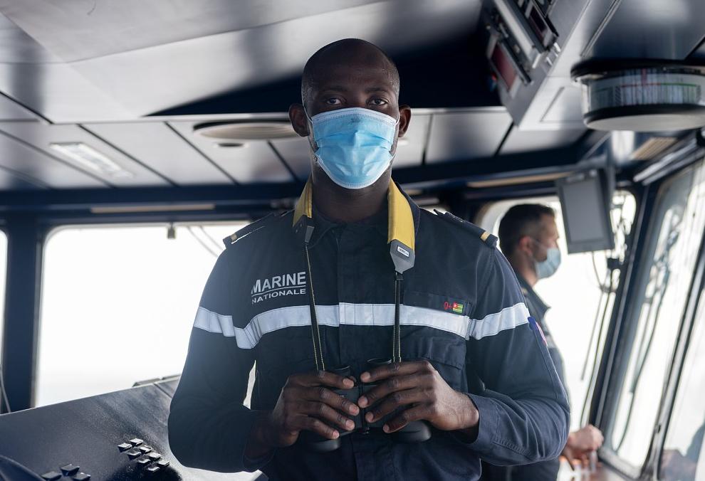 Portrait : EV2 Gnimdou, officier-élève Togolais à bord du Mistral
