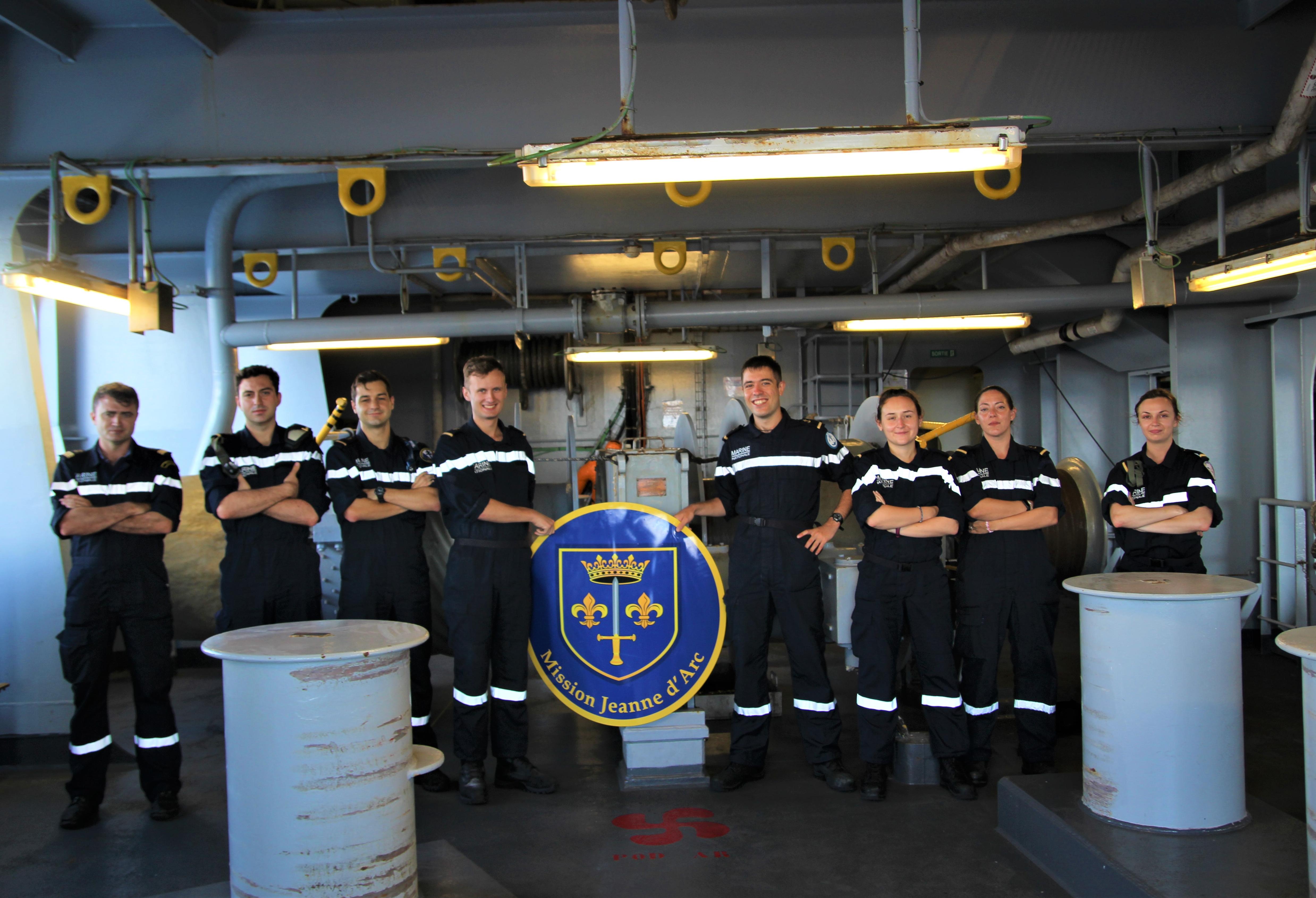 La Jeanne d’Arc 2022 en guise de première mission opérationnelle : les commissaires ancrage marine au cœur des opérations