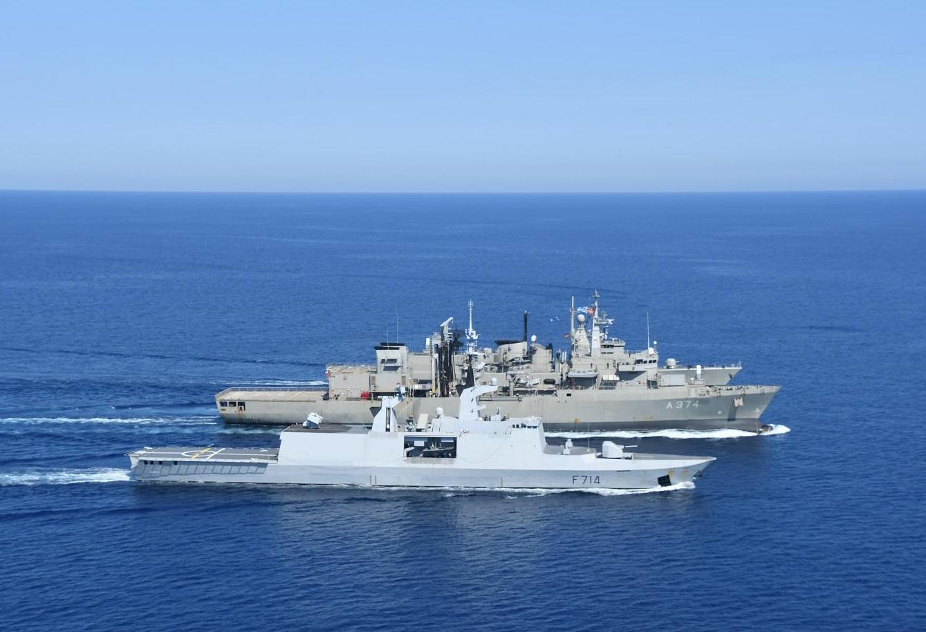 Méditerranée – La FLF Guépratte rencontre la marine grecque