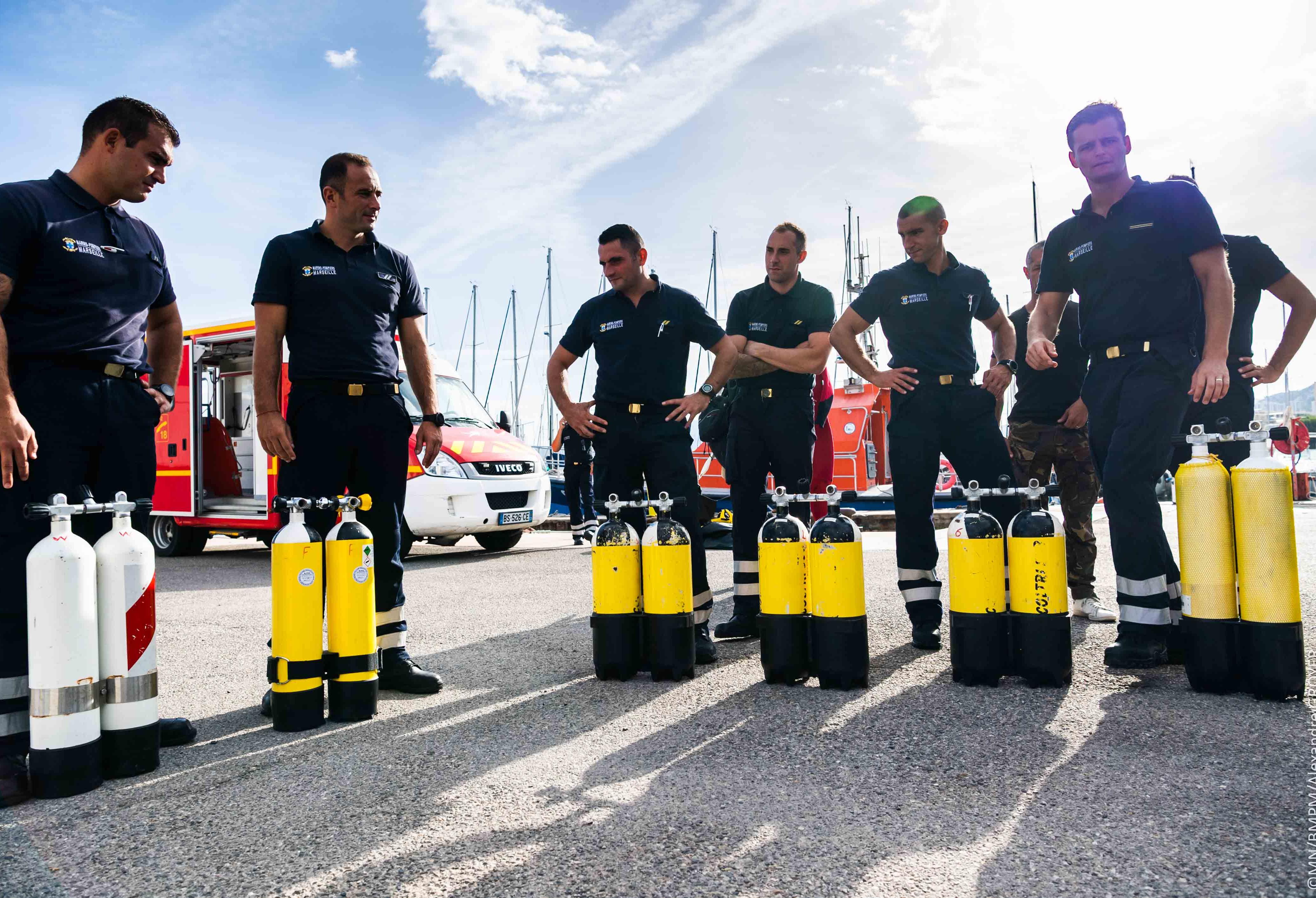  Formation à la surface non-libre pour les marins-pompiers