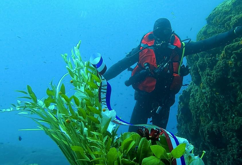  Hommage au commandant Tailliez, pionnier de la plongée sous-marine, disparu 20 ans plus tôt