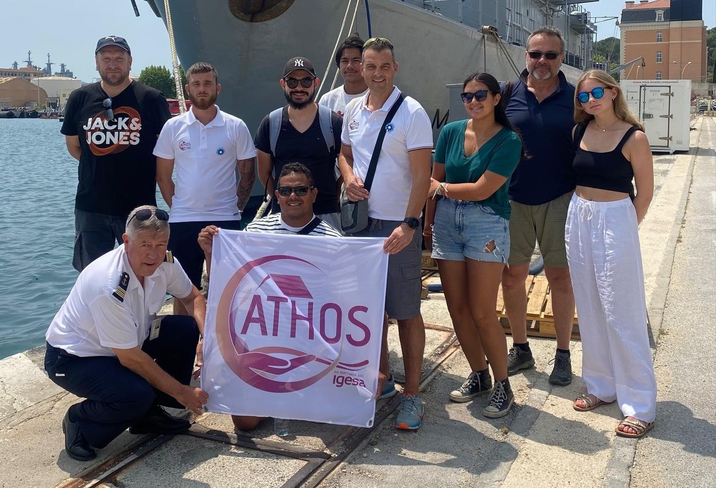  1ère visite pour la maison ATHOS sur la base navale de Toulon