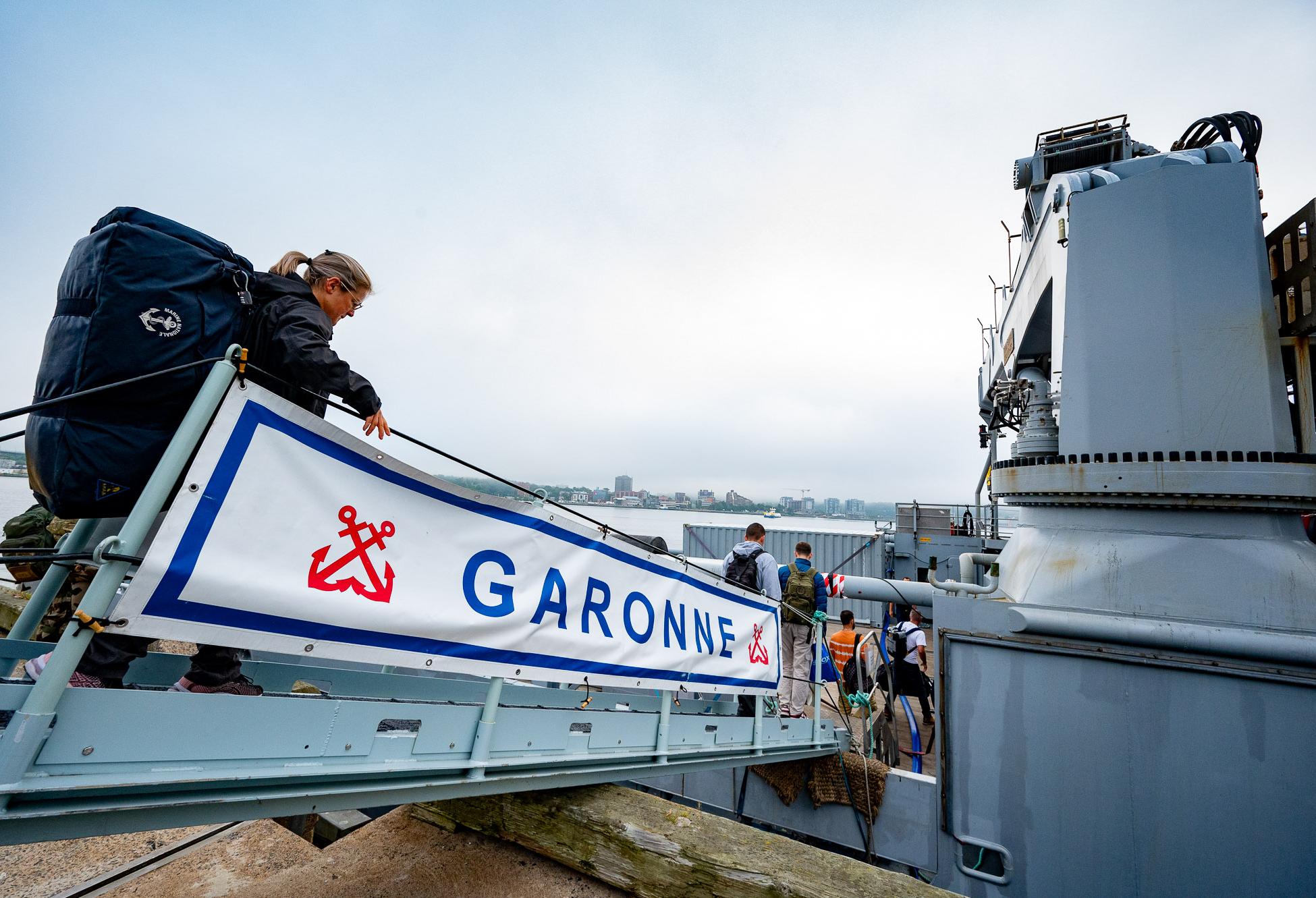 Relève d’équipage à Halifax pour les marins de la Garonne
