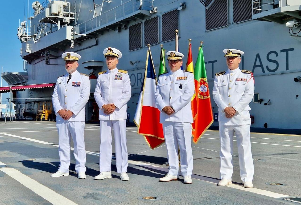 Passation de commandement de la Force maritime européenne en Italie